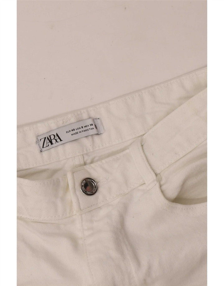 Damskie spodenki jeansowe Zara EU 40 Medium W30 białe