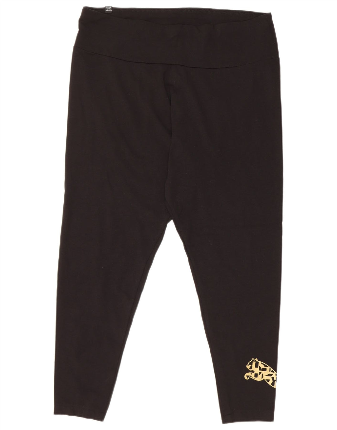 Damskie legginsy z grafiką PUMA UK 18 XL, czarne, bawełniane