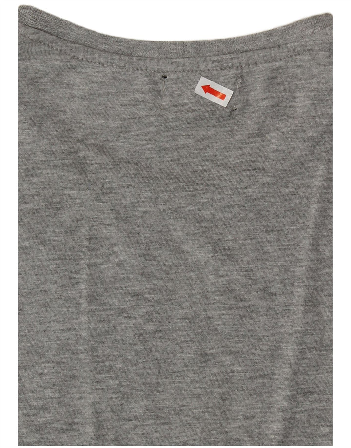 Damska koszulka z grafiką KAPPA Top UK 18 XL, szara bawełna