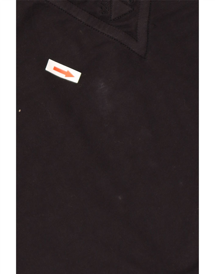 Męski T-shirt Guess z grafiką, średni czarny, bawełniany