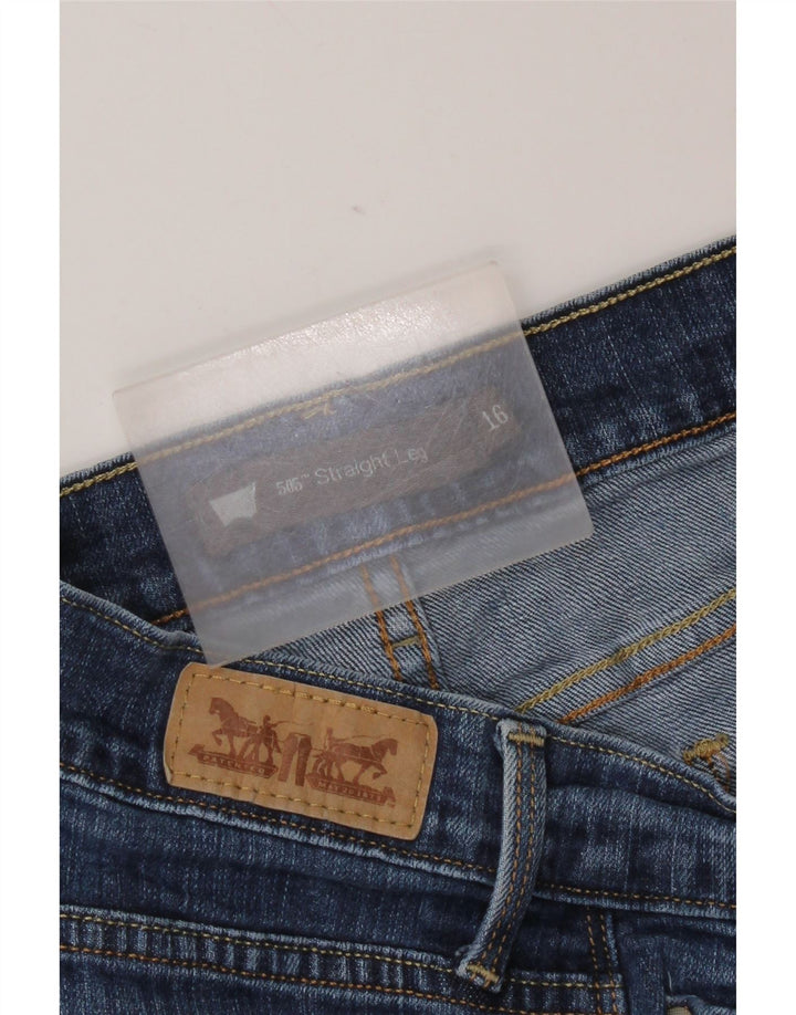 Damskie jeansy Levi's 505 Straight US 16 2XL W36 L29 Niebieskie