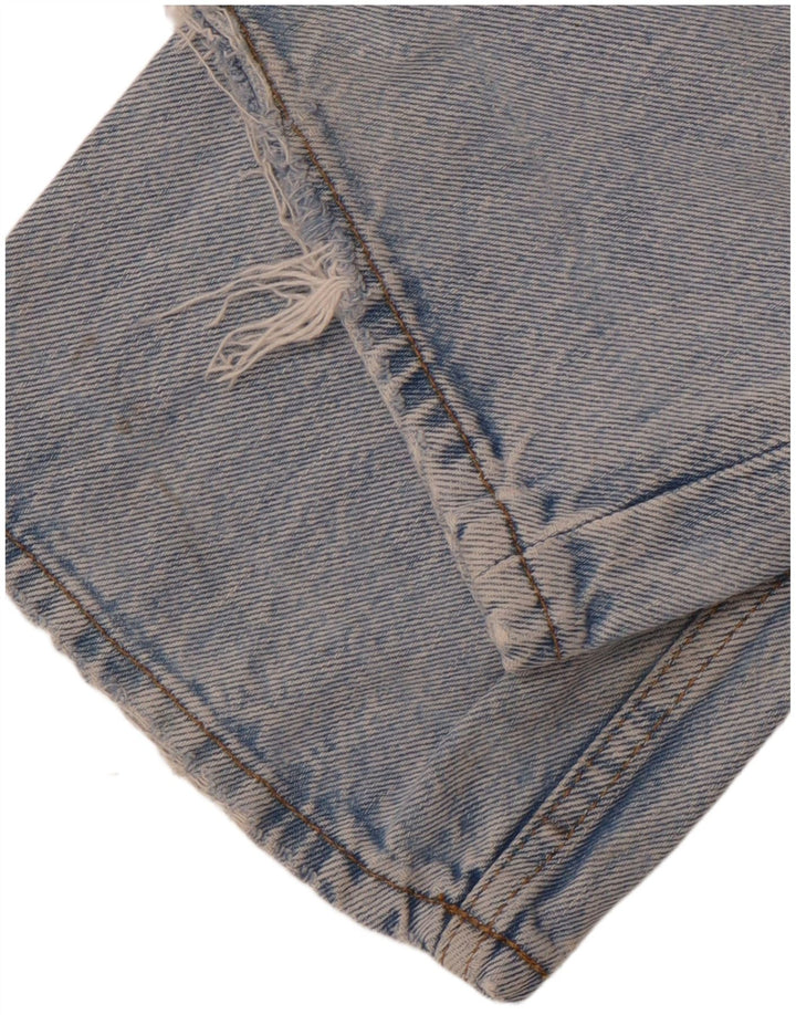 Męskie jeansy ZARA z przetarciami, proste, EU 38, małe, W30 L30, niebieskie