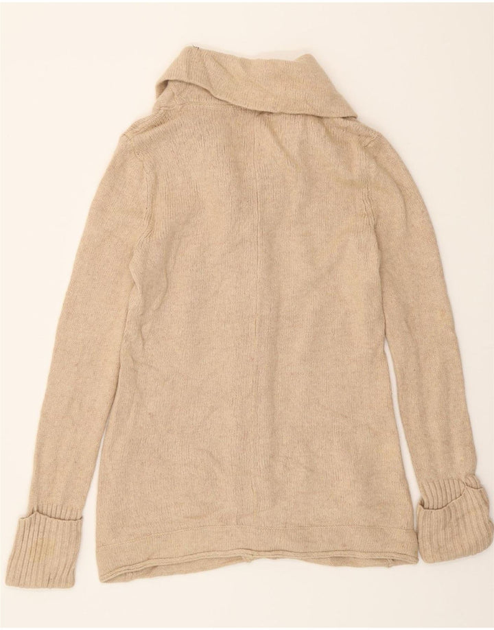EDDIE BAUER Womens Cardigan Sweater UK 14 Large Beige Viscose Vintage Eddie Bauer and Second-Hand Eddie Bauer from Messina Hembry 