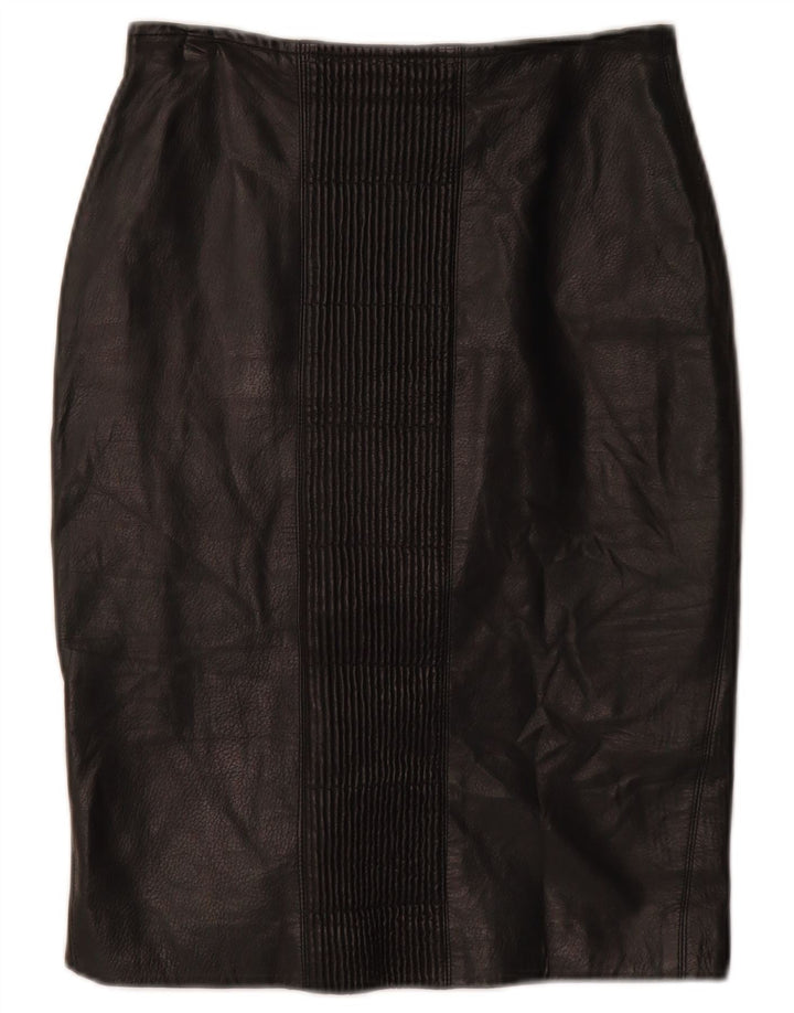 Spódnica skórzana damska VINTAGE W26 mała czarna