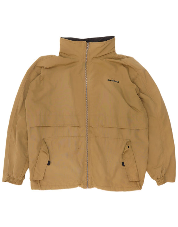 Męska kurtka przeciwdeszczowa z kapturem Diadora UK 42 XL Khaki, poliamid