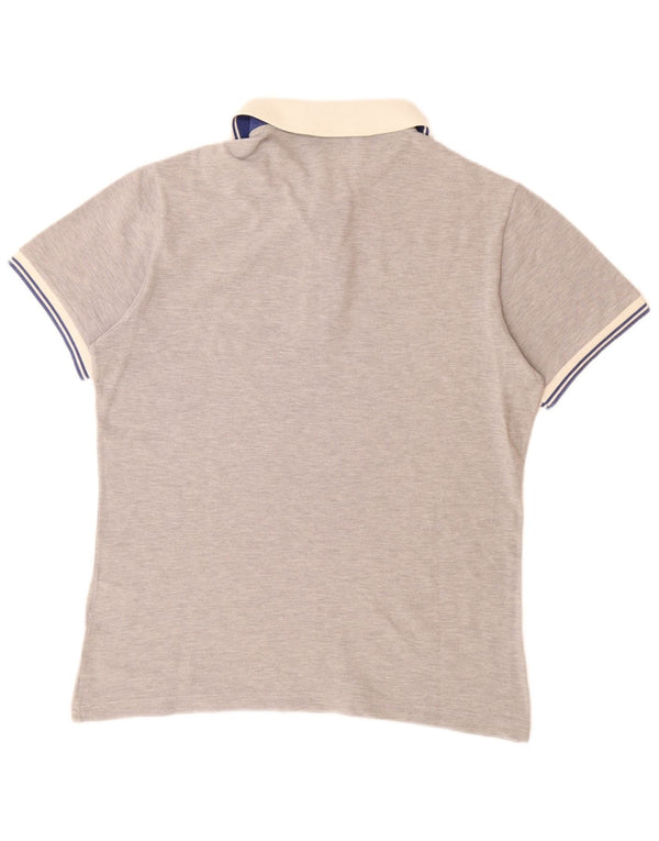 FRED PERRY Mens Polo Shirt Medium Grey Cotton