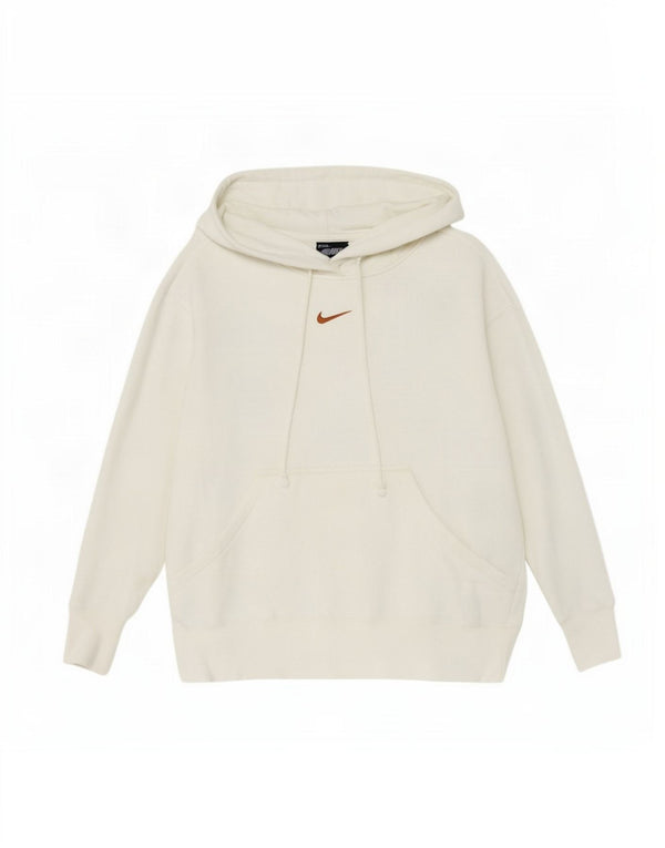 Damska bluza z kapturem Nike UK 14 Średnia biała bawełna