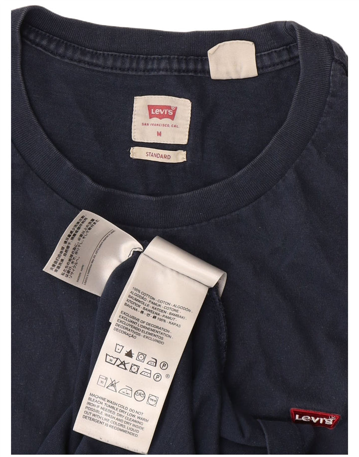 Męska koszulka standardowa Levi's Top, średnia, granatowa, bawełniana