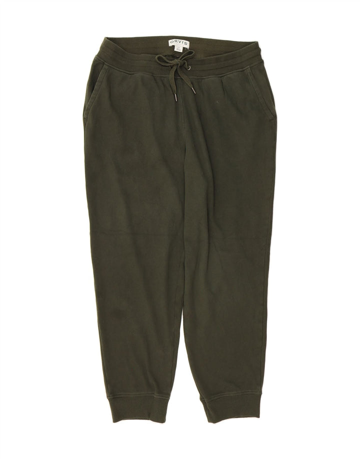 ORVIS Mens Tracksuit Trousers Joggers Large  Green Polyester Vintage Orvis and Second-Hand Orvis from Messina Hembry 