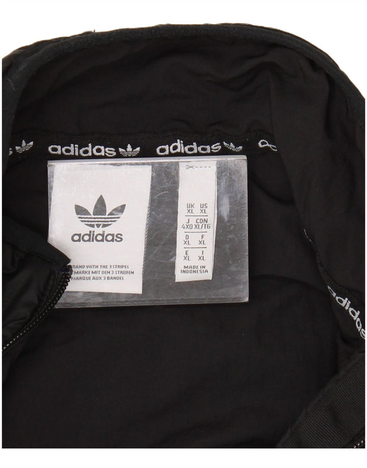 Męska ocieplana kurtka ADIDAS UK 42 XL, czarny nylon