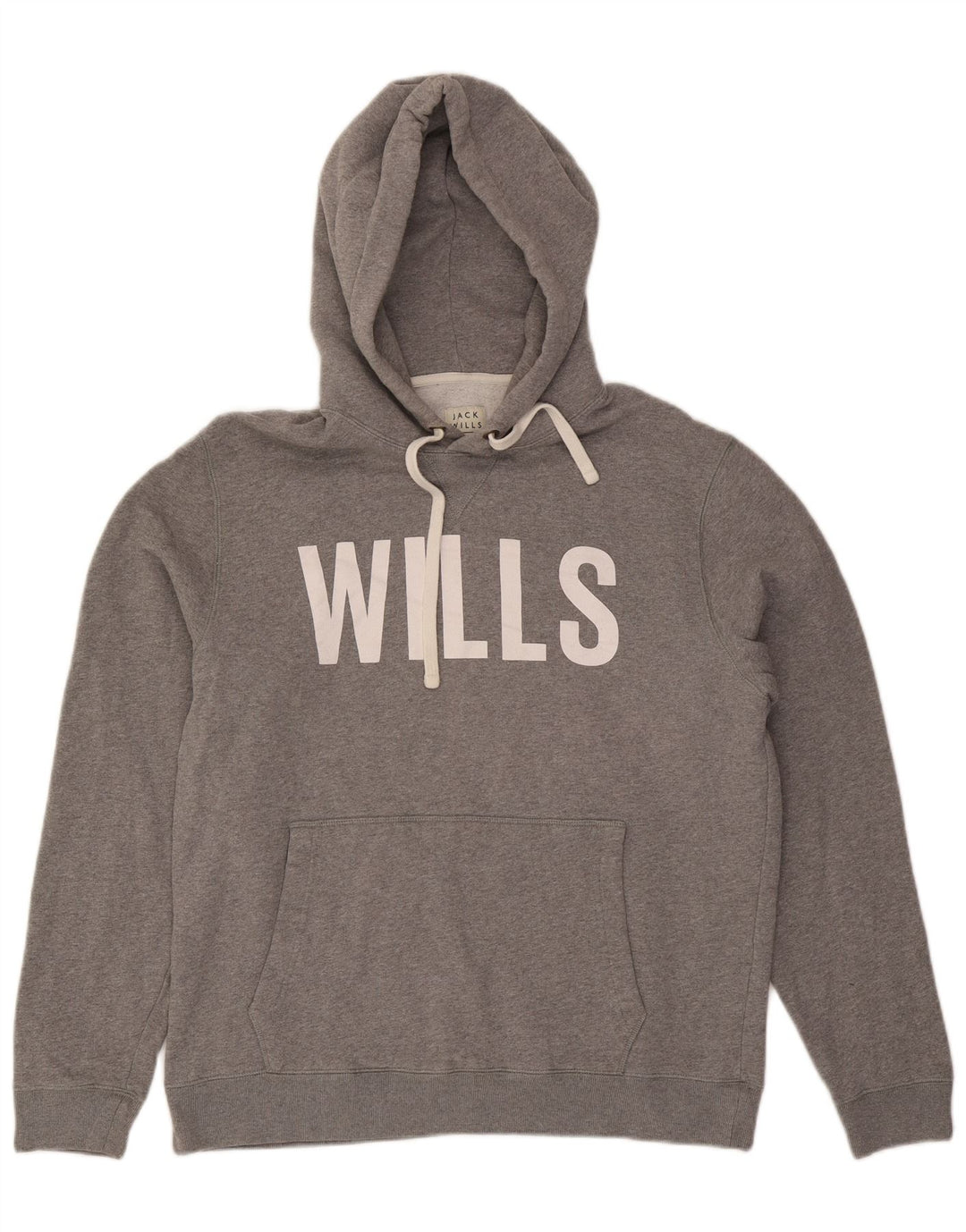 Męski sweter z kapturem Jack Wills, duży, szary, bawełniany