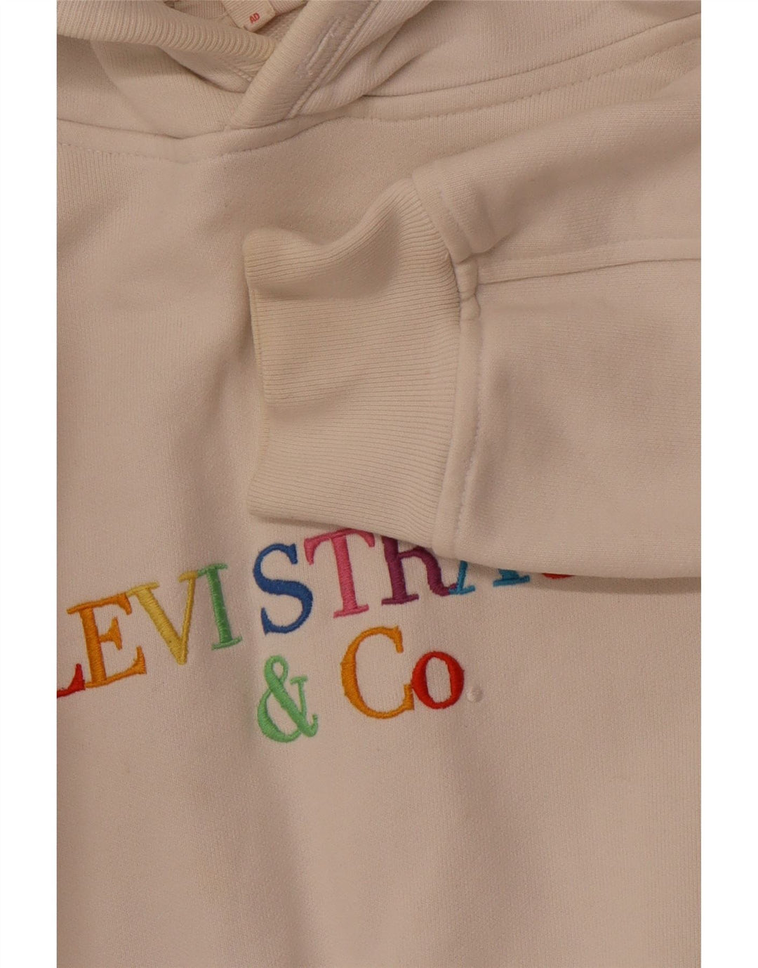 Damski sweter oversize z kapturem LEVI'S UK 14 Medium Off White