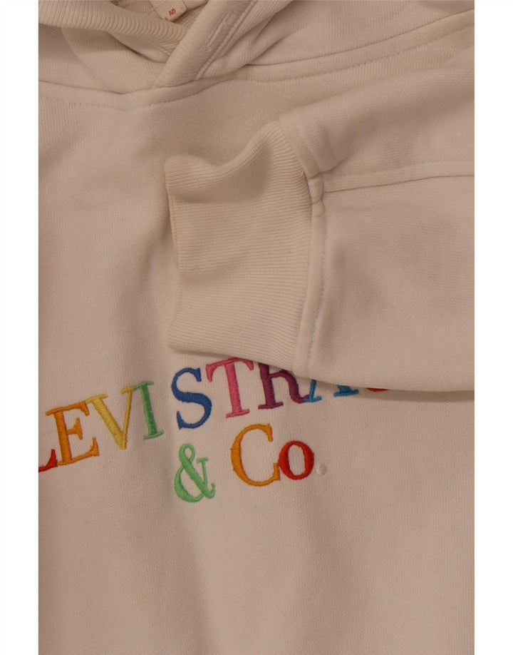 Damski sweter oversize z kapturem LEVI'S UK 14 Medium Off White