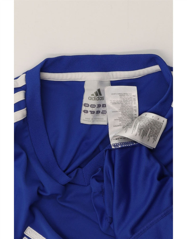 Męski T-shirt ADIDAS Climalite, duży, niebieski, poliester