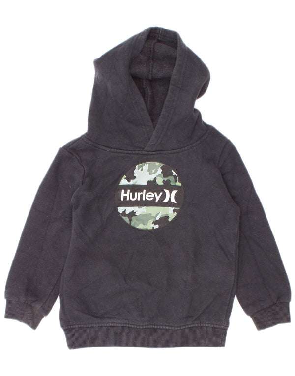 Bluza z kapturem Hurley Baby Boys z grafiką, 18-24 miesięcy, czarna, bawełniana