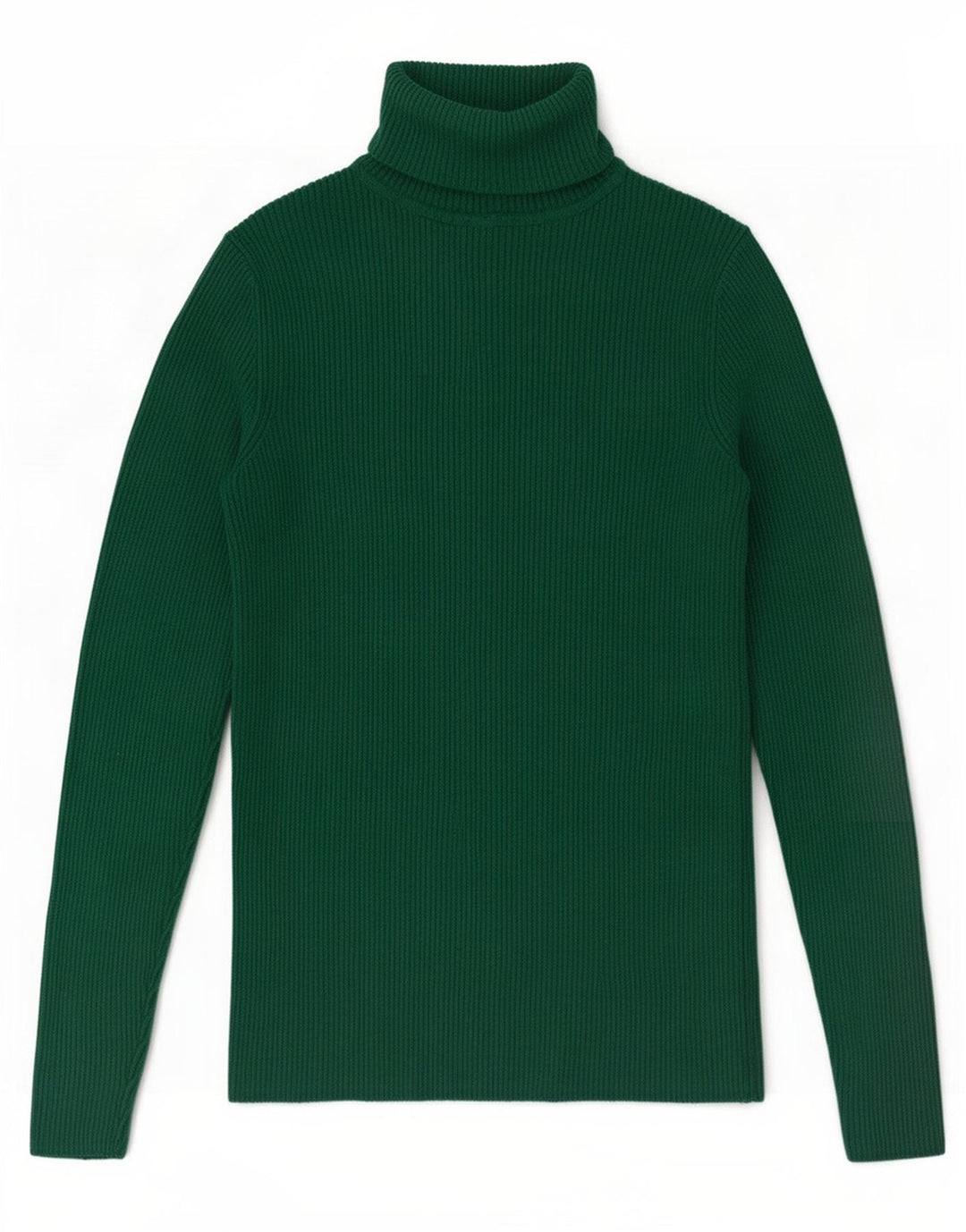 Marks & Spencer Damski sweter z golfem UK 10 Small Green Wiskoza