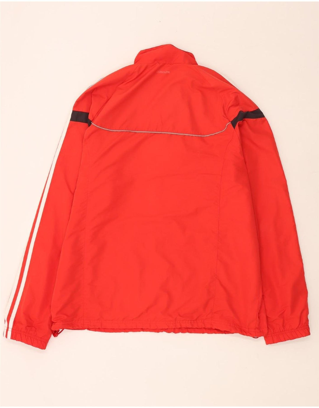 Męska kurtka przeciwdeszczowa ADIDAS UK 46/48 XL, poliester w kolorze czerwonym