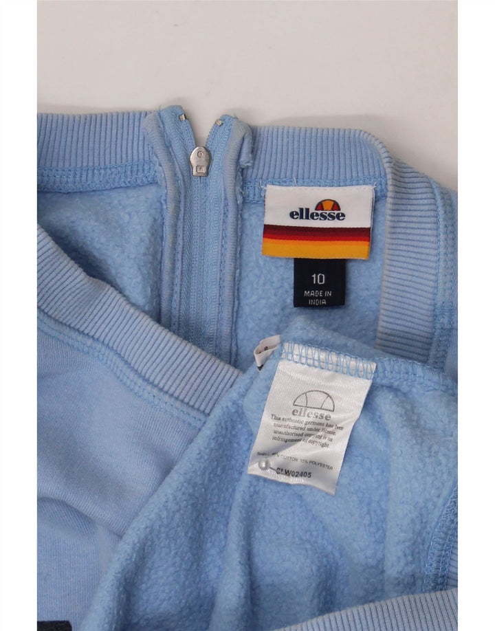 Damska bluza dresowa Ellesse z grafiką oversize, UK 10, mała, niebieska bawełna