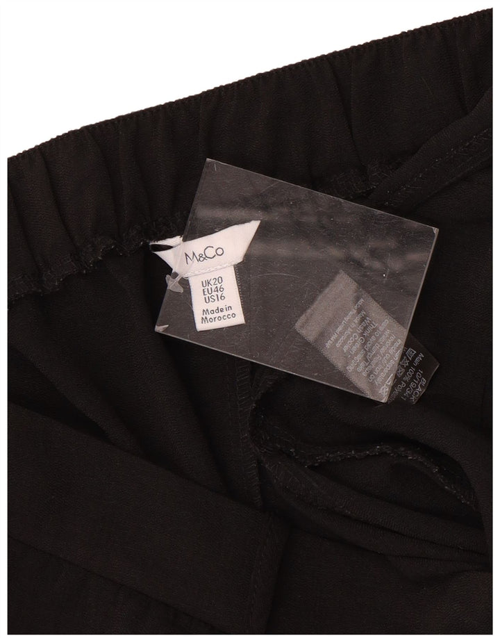 Damskie spodenki Chino M&Co UK 20 2XL W40 Czarny poliester