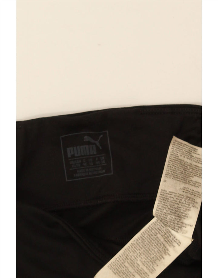 Damskie legginsy PUMA UK 16, duże, czarne, poliestrowe