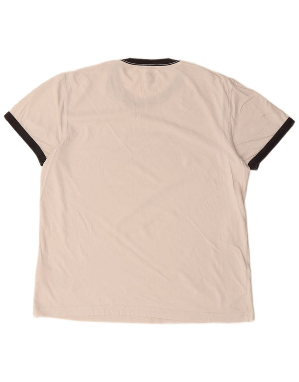 Męska koszulka Timberland o regularnym kroju z grafiką, mała, biała, bawełniana