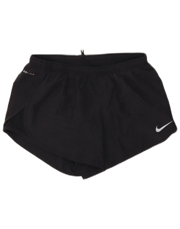 Damskie spodenki sportowe Nike Dri Fit UK 8, małe, czarne, poliestrowe