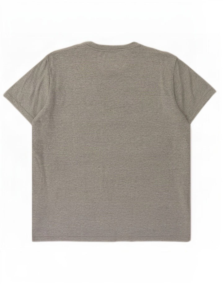 T-shirt męski Tommy Hilfiger, średnioszary, bawełniany w plamki
