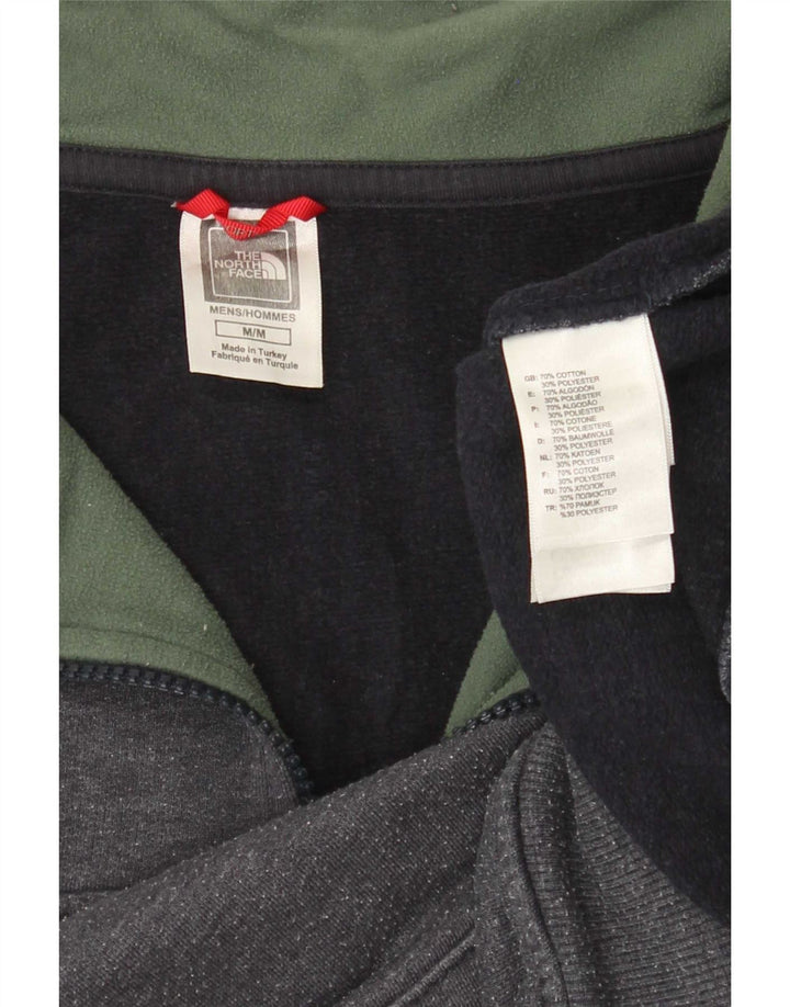 Męski sweter The North Face z zamkiem błyskawicznym, średnioszary, bawełniany