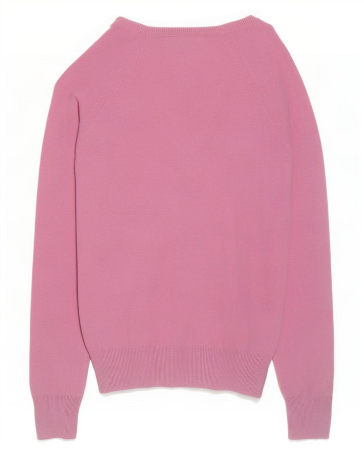 Sweter damski Zara UK 12 Średni różowy bawełniany