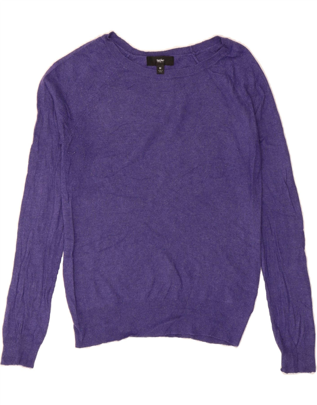MOSSIMO Womens Boat Neck Jumper Sweater UK 14 Medium Purple Nylon Vintage Mossimo and Second-Hand Mossimo from Messina Hembry 