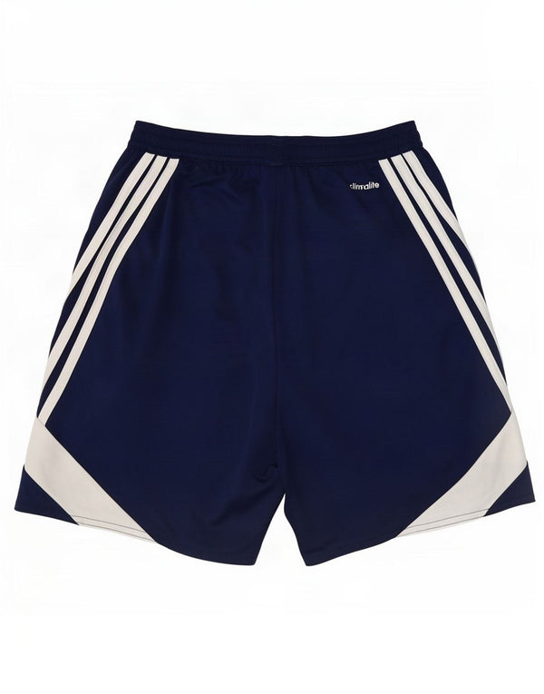 Adidas Mens Climalite Sport Shorts Small Navy Blue Colourblock Polyester