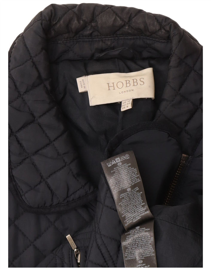 Damska pikowana kurtka Hobbs UK 12 Średni granatowy poliamid