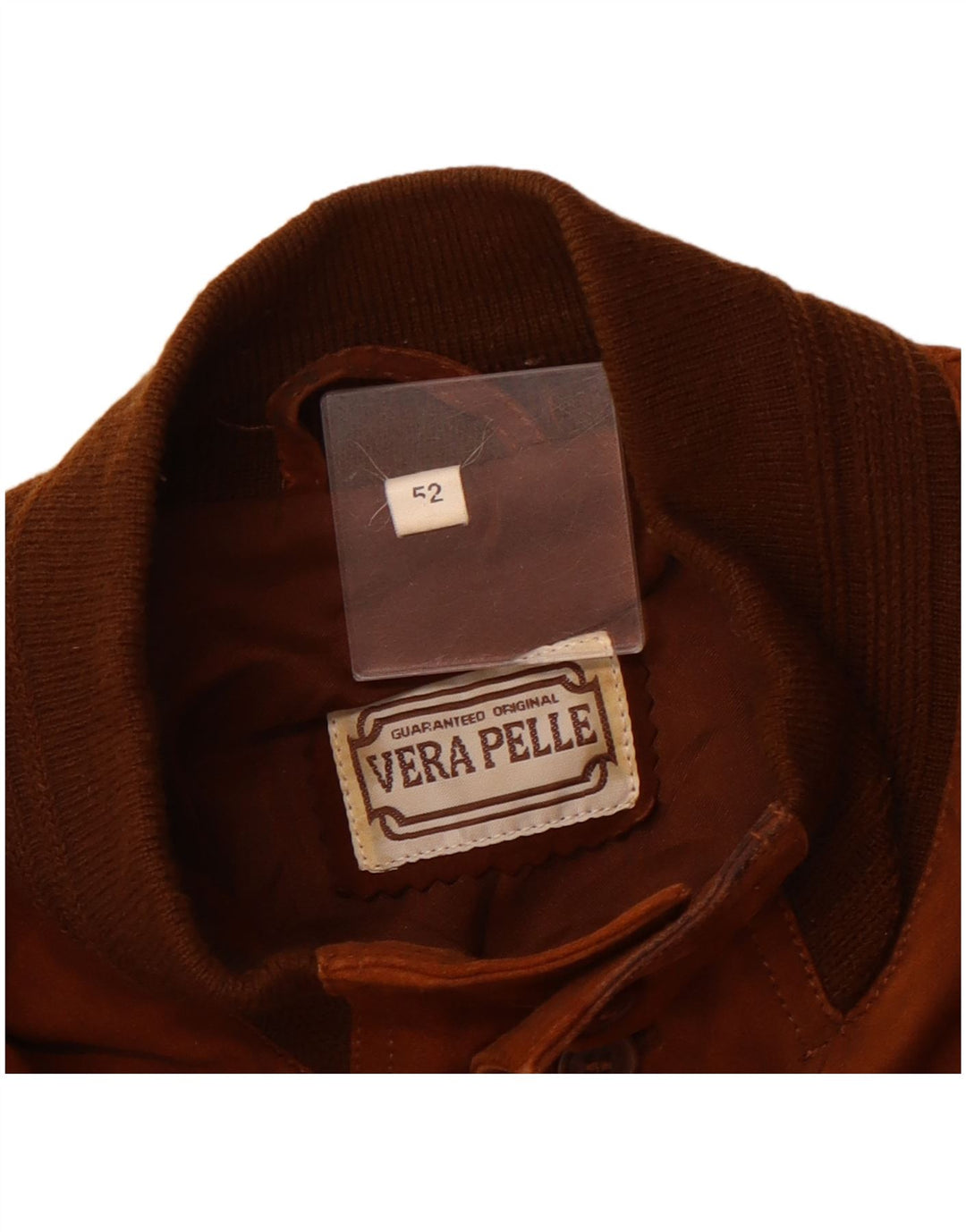 Męska zamszowa kurtka bomberka VINTAGE IT 52 XL, brązowa skóra