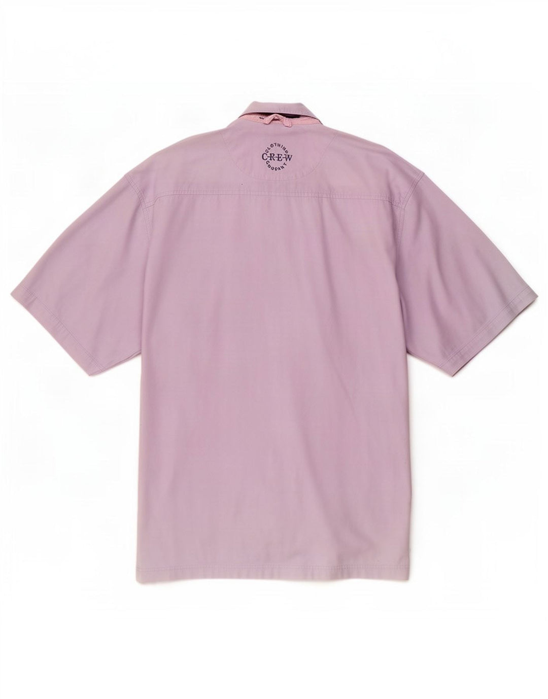 Crew Clothing Męska koszula pulowerowa z krótkim rękawem XL, fioletowa bawełna