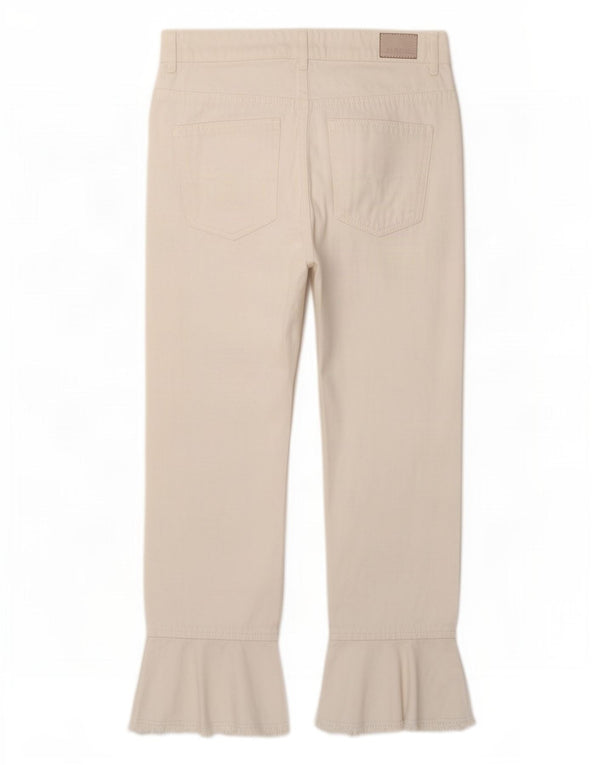 Krótkie jeansy damskie Zara EU 36 XS W26 L26 Biała bawełna