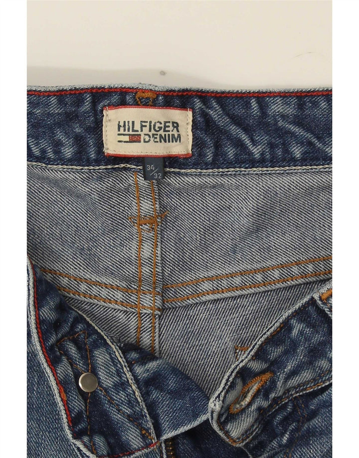 Męskie jeansy slim fit Tommy Hilfiger W34 L32 Niebieskie bawełniane