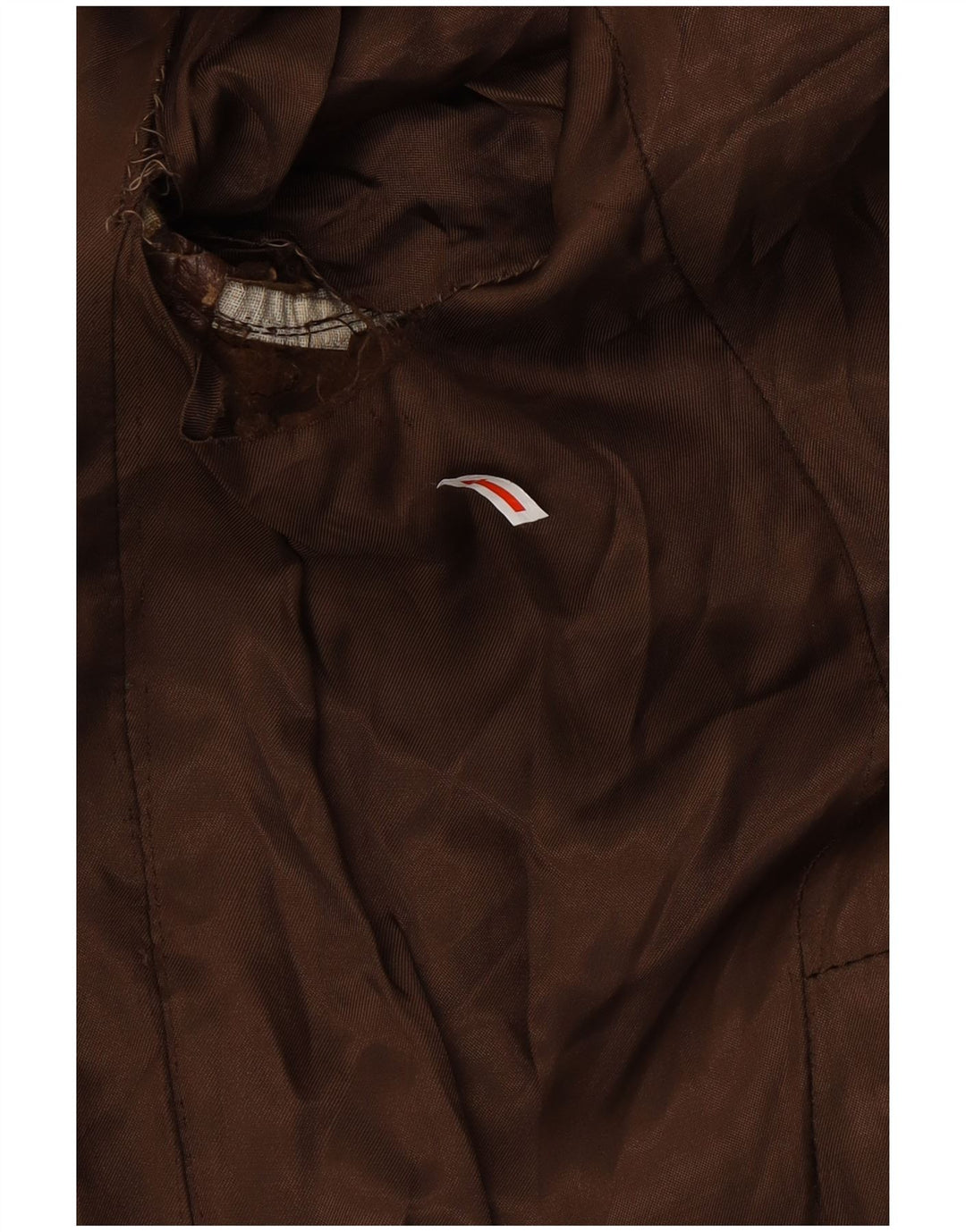 Męski płaszcz skórzany VINTAGE UK 38 Średni brązowy skórzany