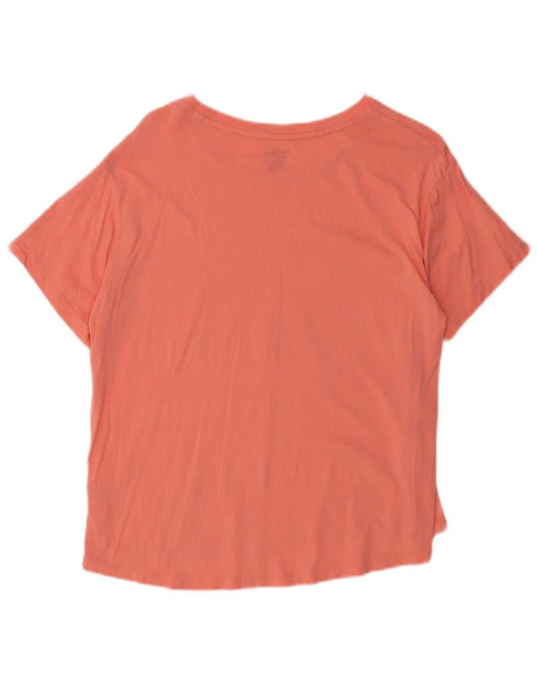 REEBOK Womens Graphic T-Shirt Top UK 14 Medium Orange Cotton