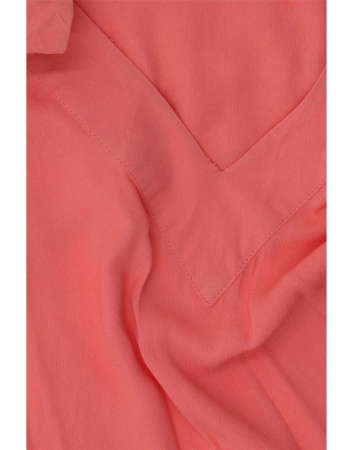 Damska tunika z długim rękawem Zara UK 10 Small Pink Wiskoza