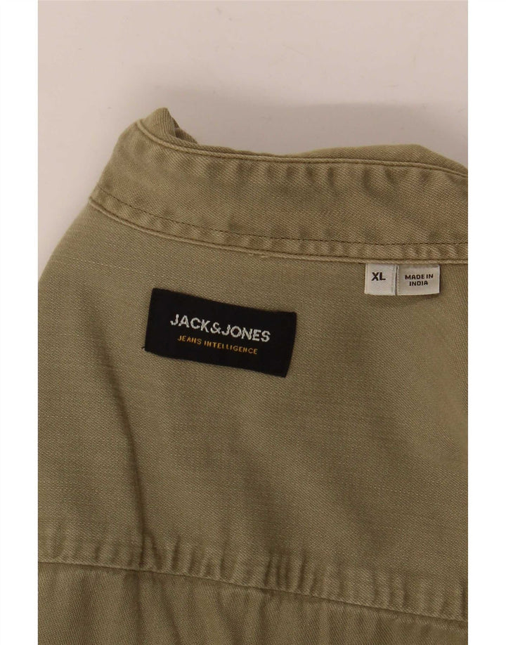 Męska koszula dżinsowa Jack & Jones XL, khaki