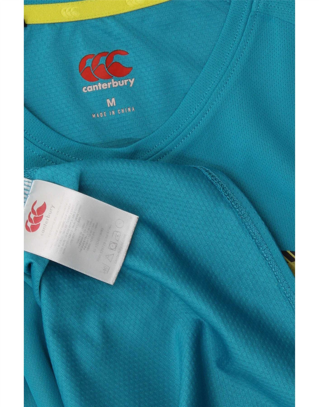 Męski T-shirt z grafiką Canterbury, średni niebieski poliester
