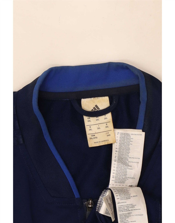 Adidas Męska bluza dresowa Top 2XL Granatowy poliester