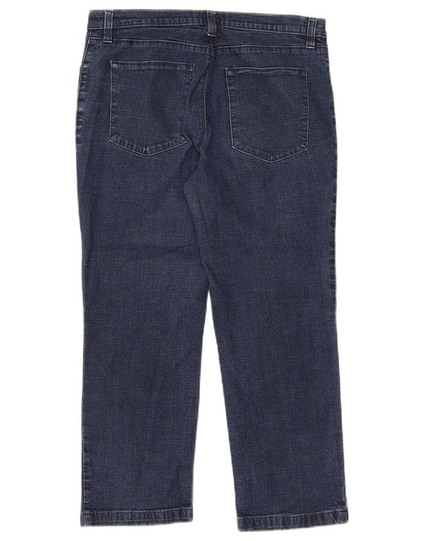 Damskie jeansy Capri Calvin Klein W30 L21 Granatowe, bawełniane