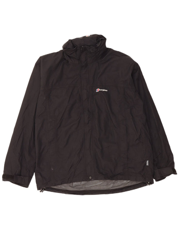 Męska kurtka przeciwdeszczowa z kapturem Berghaus UK 42 XL, czarny nylon