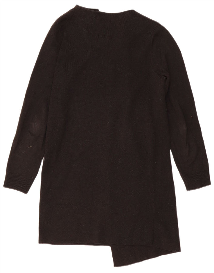 Marks & Spencer Damski sweter rozpinany o długim kroju, UK 10, mały, czarny