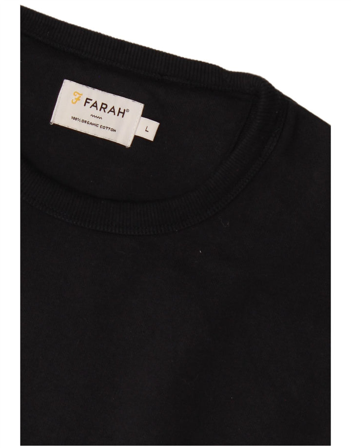 Bluza męska Farah, duża, bawełniana, granatowa