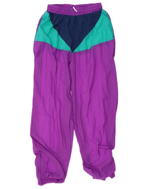 Damskie spodnie dresowe w stylu vintage Joggers UK 12 w kolorze średniofioletowym