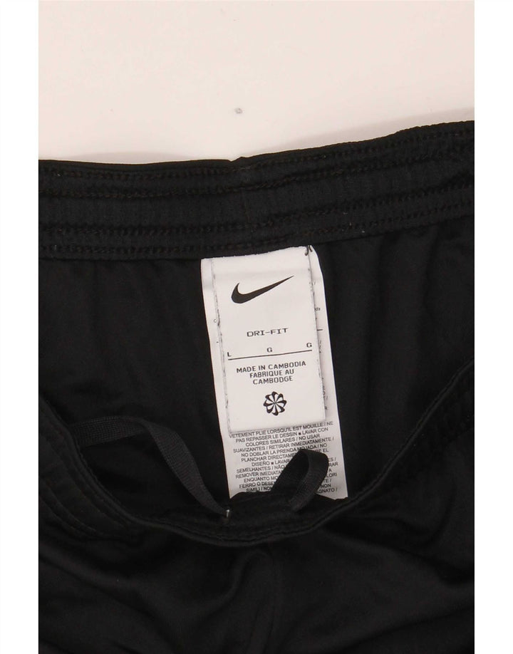 Męskie spodenki sportowe Nike Dri Fit, duży czarny poliester z blokami kolorów