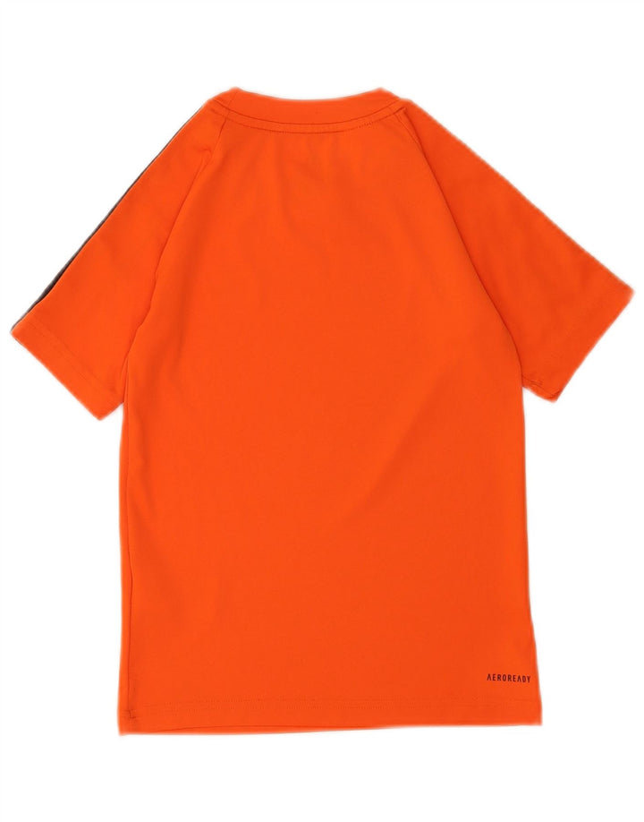 Chłopięca koszulka Adidas Aeroready Top 7-8 lat, pomarańczowy poliester