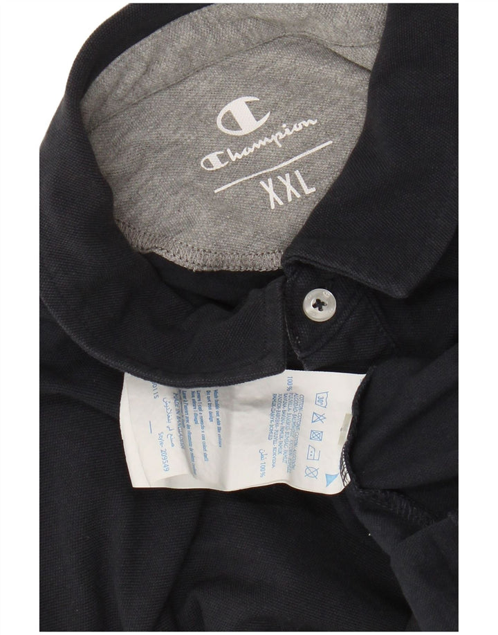 Męska koszulka polo Champion 2XL, granatowa, bawełniana